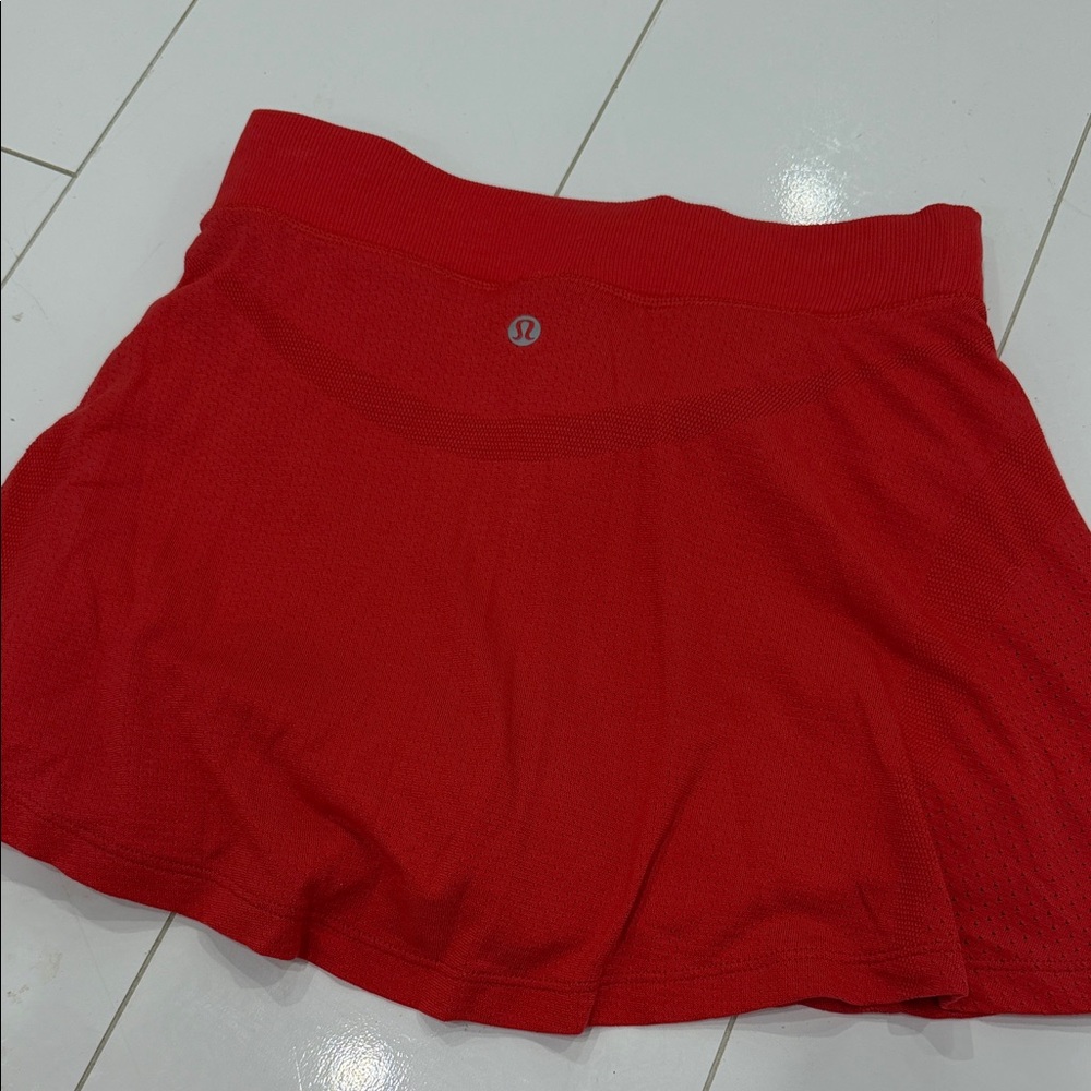 lululemon athletica Red Mini Skirt